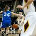 Manchester senior Taylor Manders passes through traffic in the second half of the game against Saginaw Nouvel on Saturday, March 16. Daniel Brenner I AnnArbor.com